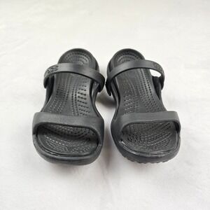 Crocs Kids Black Sandal‎ Sandals Shoes Comfort Casual Size 4